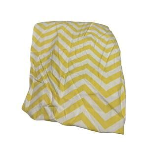 Circo 100% Cotton Crib Sheet Yellow & White Chevron Fits Standard Crib Mattress